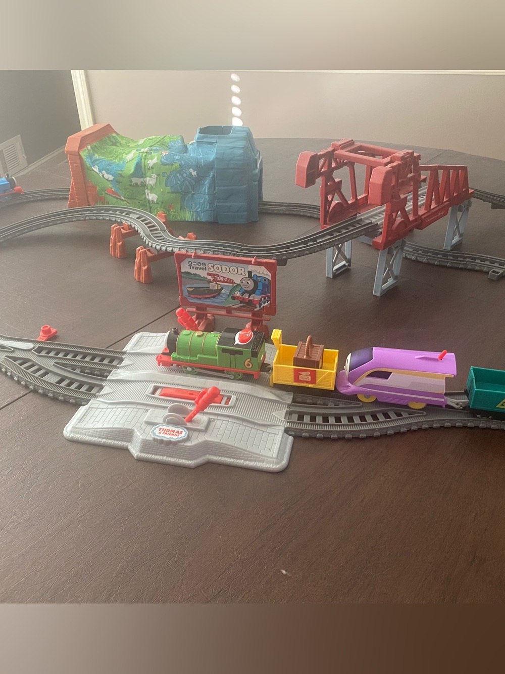 Thomas the Train Track Set with Bridge and Accessories